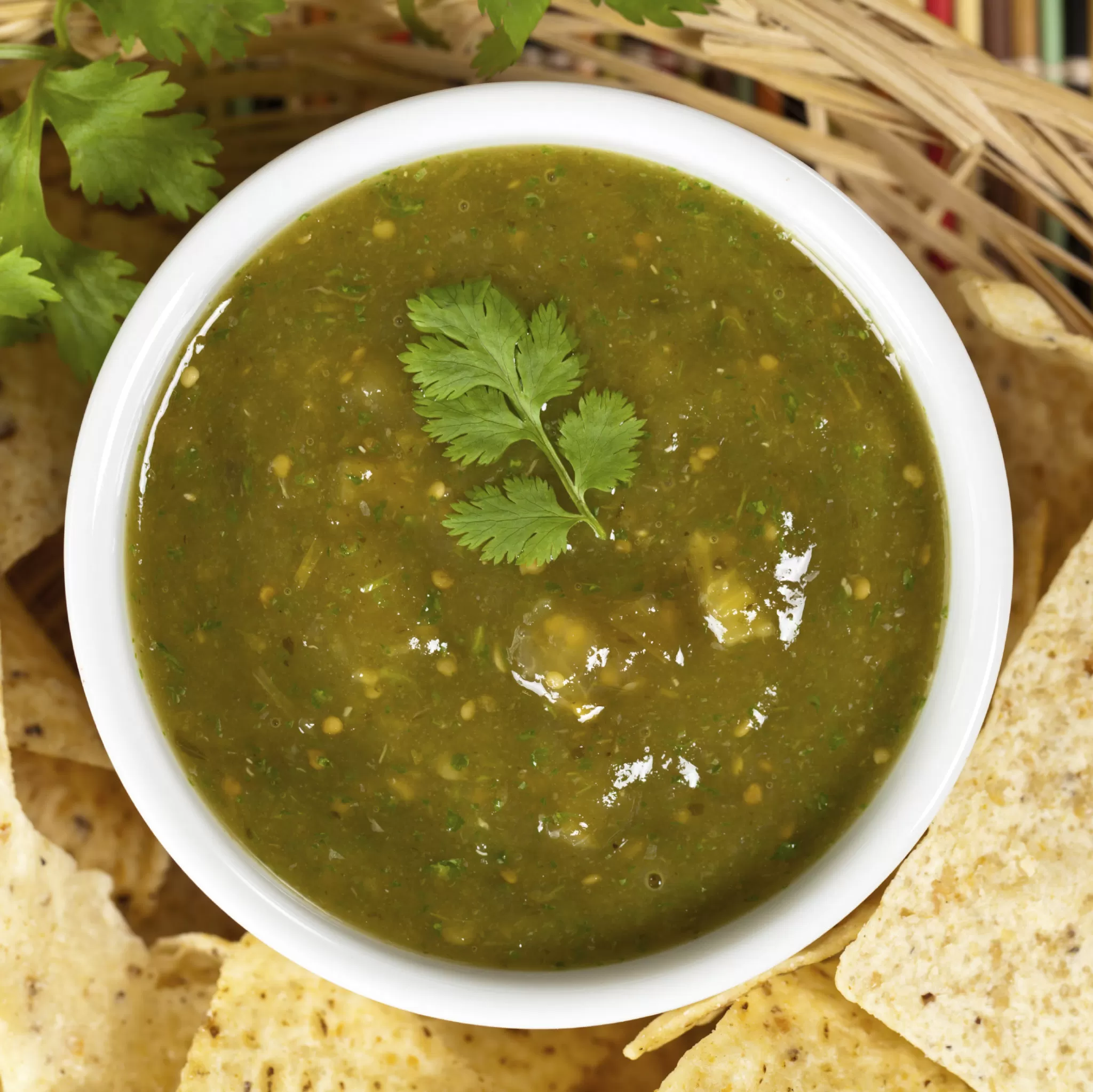 Low Salt Tomatillo Salsa & Chips