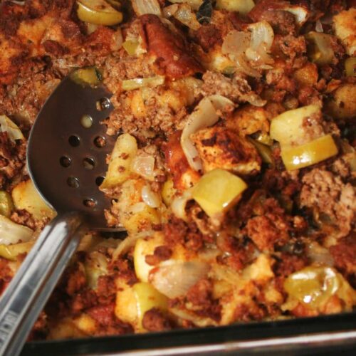 Low Sodium Chorizo and Green Apple Stuffing