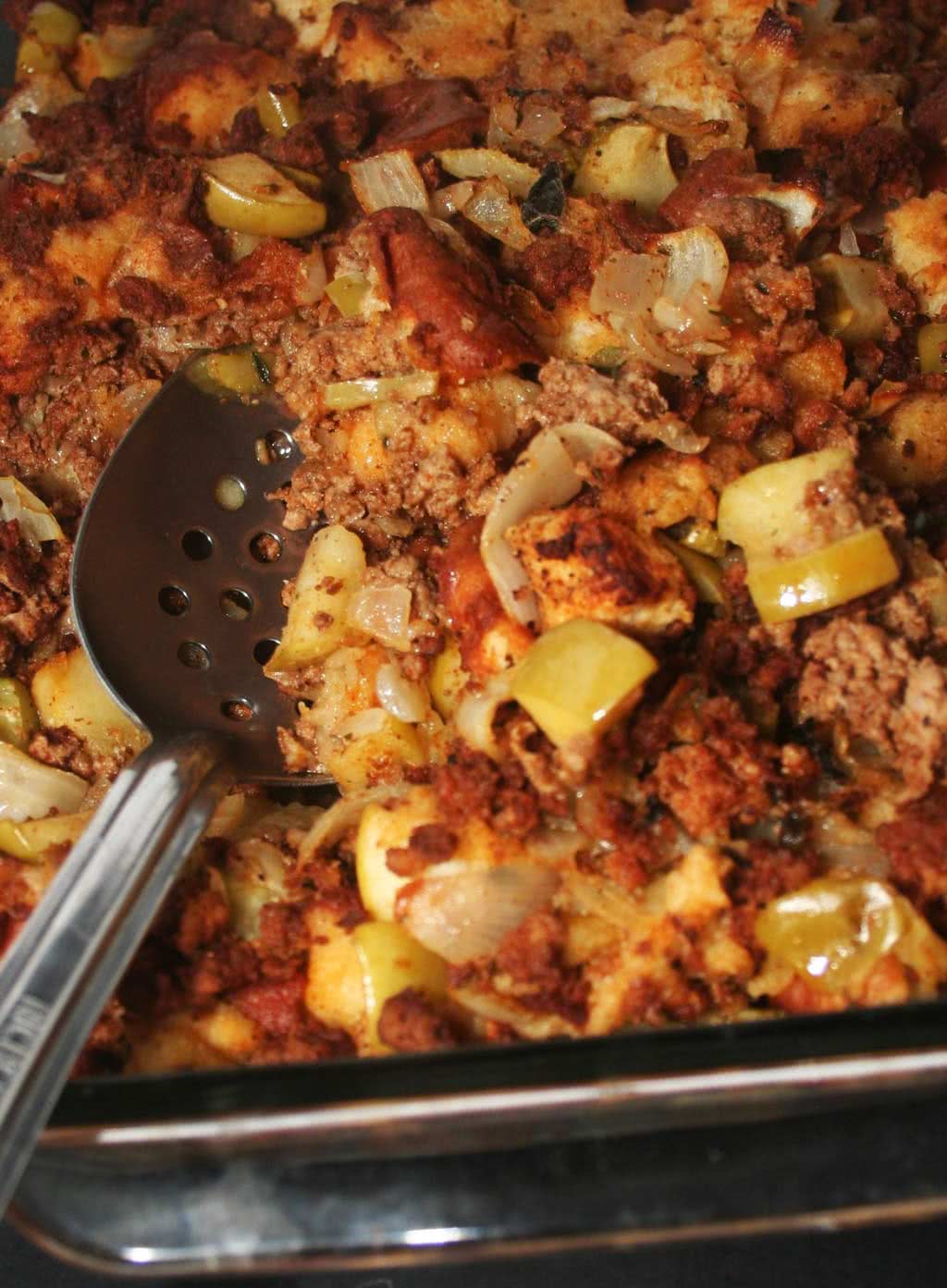 Low Sodium Chorizo and Green Apple Stuffing