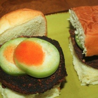 Black Bean Portobello Mushroom Sliders with Bloody Mary Glaze