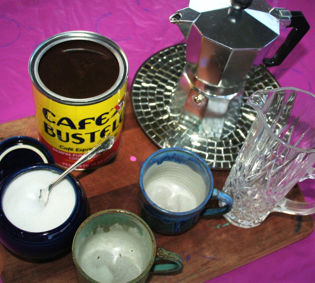 Cuban Coffee with Sweet Toast