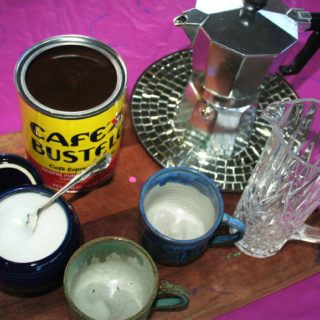 Cuban Coffee with Sweet Toast