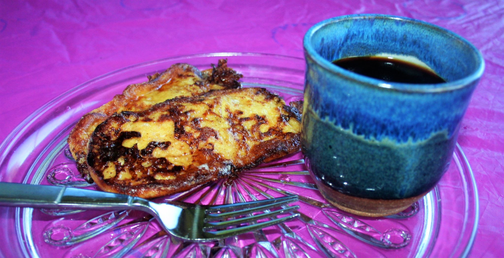 Cuban Coffee with Sweet Toast