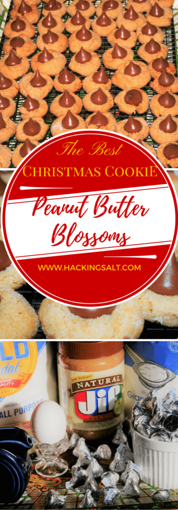 Low Sodium Peanut Butter Blossom Christmas Cookies to keep your Holidays Heart Healthy! #lowsdium #hearthealthy