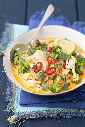 Low Sodium Thai Chicken Broccoli Soup