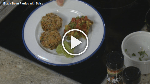 Low Sodium Black Bean Patties With Fresh Salsa