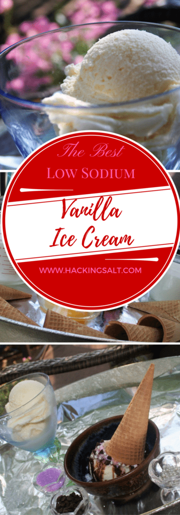 The Best Low Sodium Vanilla Ice Cream - A recipe to make this classic dessert heart healthy and great tasting! #lowsodium #hearthealth