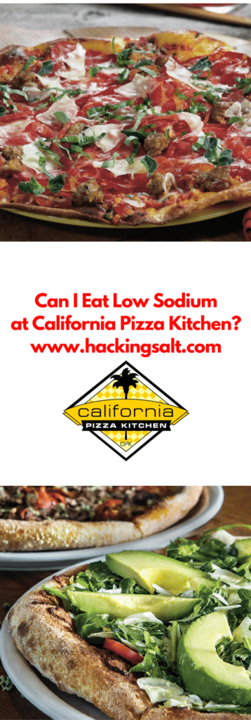 Can I eat low sodium at California Pizza Kitchen